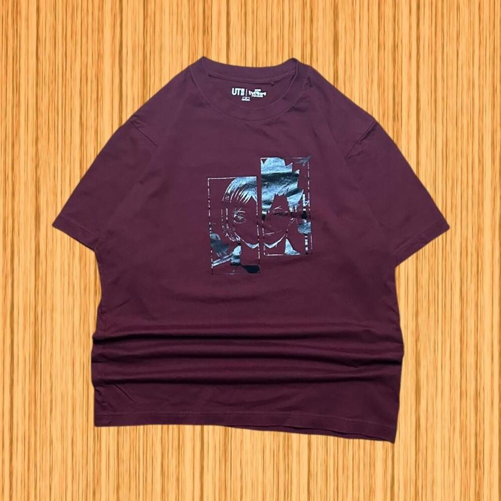 UNIQLO Japanese Characters Front Back Graphic T-Shirt